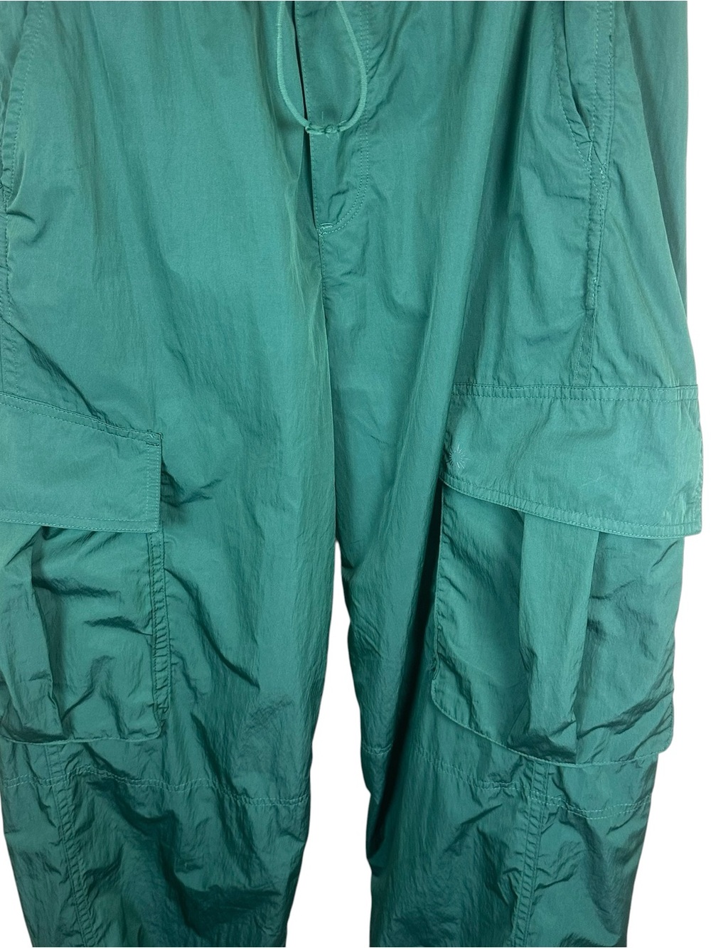 Aerie OFFLINE Burst A Move Y2K Cargo Parachute Pants Green Trendy Gorpcore S - Picture 10 of 14